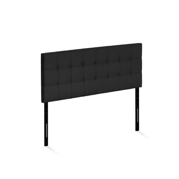 Carbon Loft Dashwood Tufted Black Headboard - - 20986527