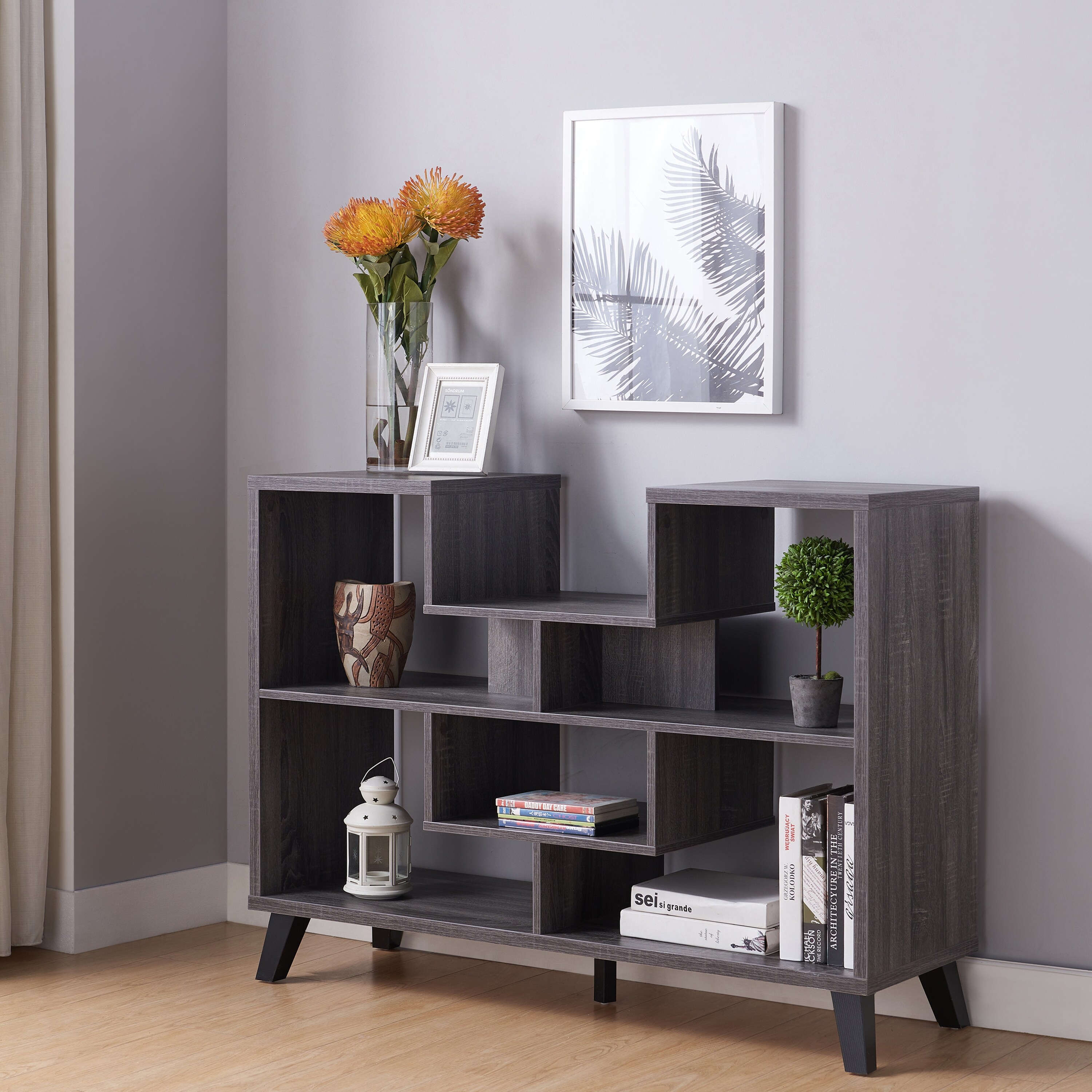 Furniture of America Austy Modern 47-inch 6-shelf Console Table