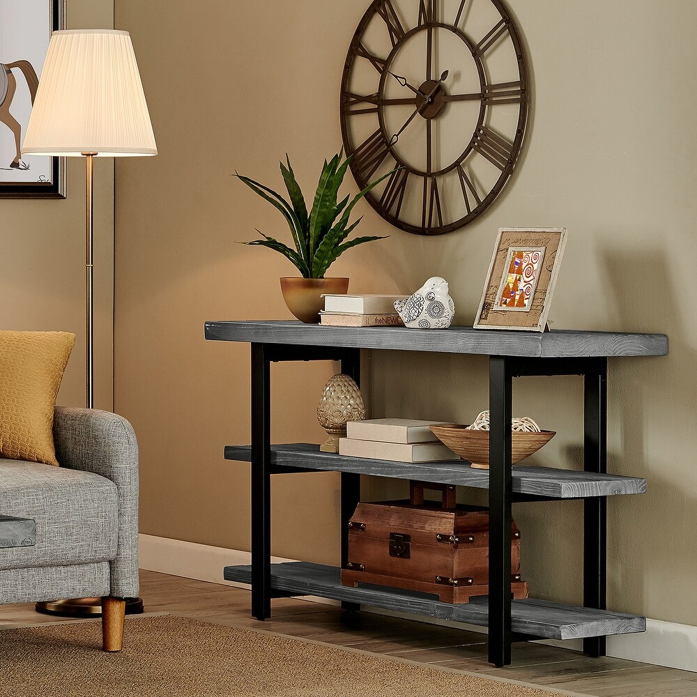 Carbon Loft Lawrence Rustic Media Console