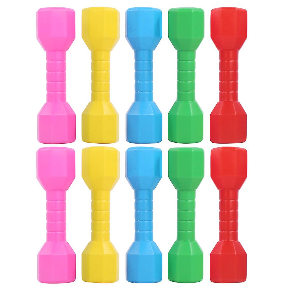 10pcs Children Toy Dumbbell Parent Child Early Education Plastic Kid Fitness Equipment