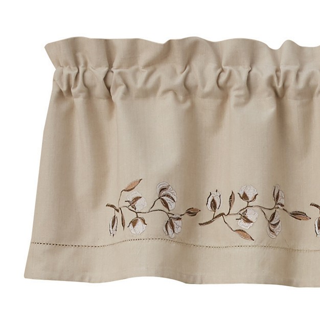 Park Designs Cotton Blossom Embroidered Lined Valance 60 x27 x27 X 14 x27 x27