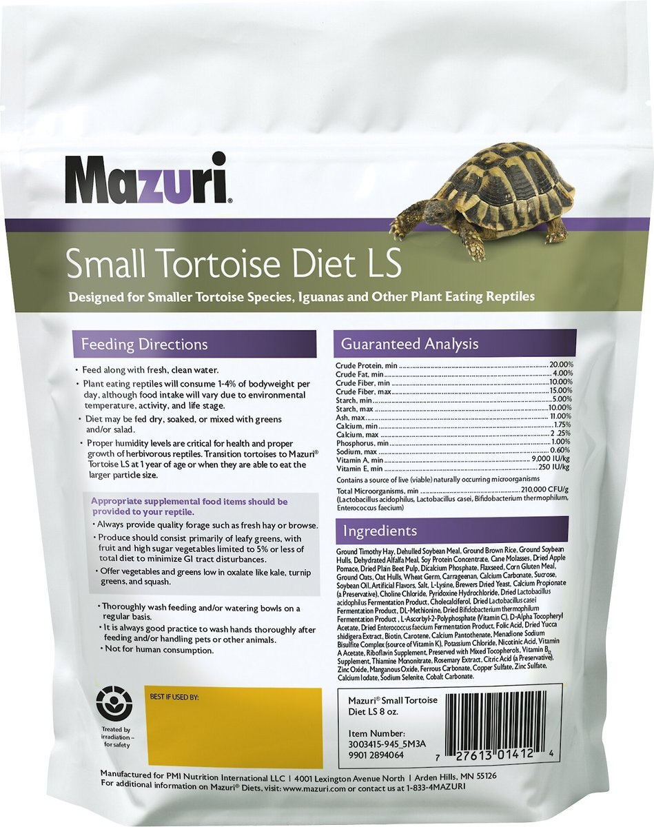 Mazuri Small Tortoise LS (Low Starch) Food