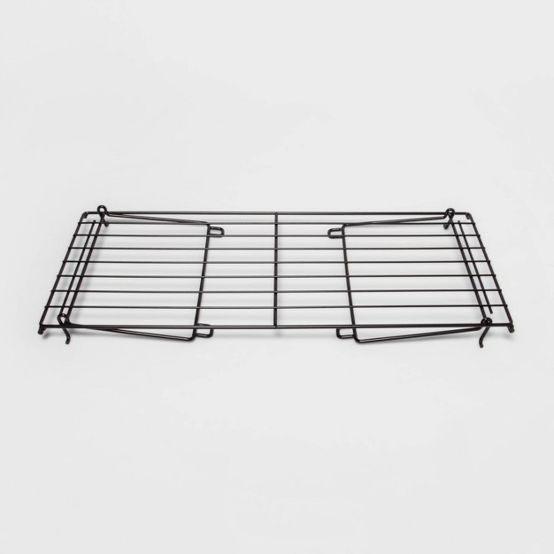 Stackable Single Shoe Rack Black