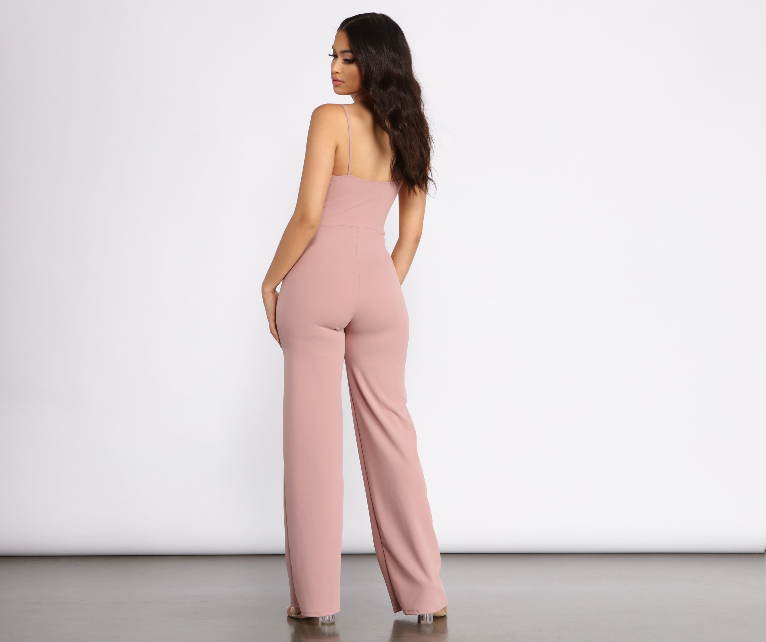 Made You Look Corset Detail Jumpsuit