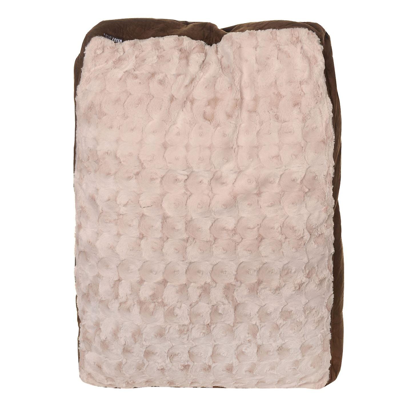 Waggy Tails Unisex Deluxe Sherpa Pet Bed