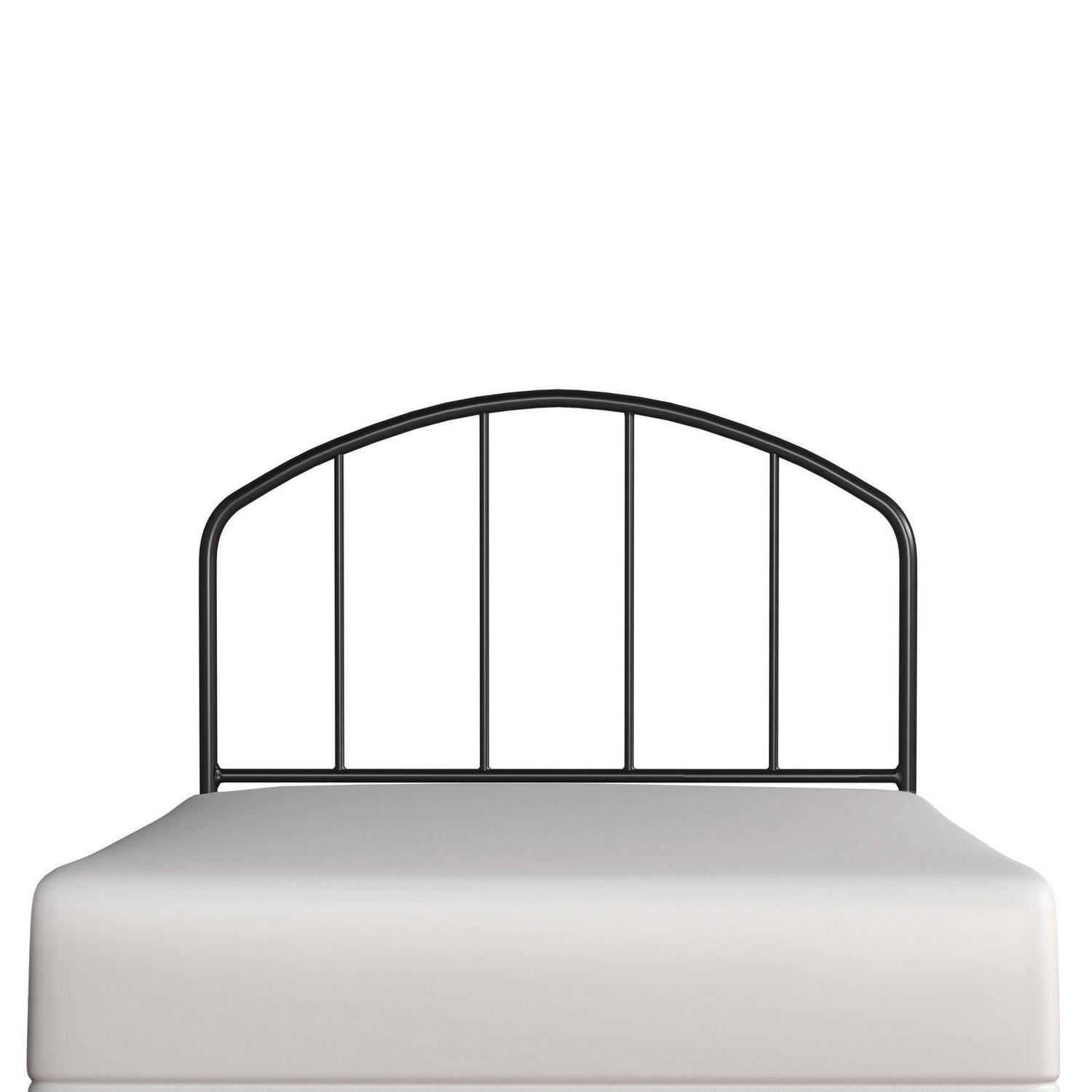 Hillsdale Furniture Tolland Arched Spindle Satin Black Metal Full/Queen Headboard