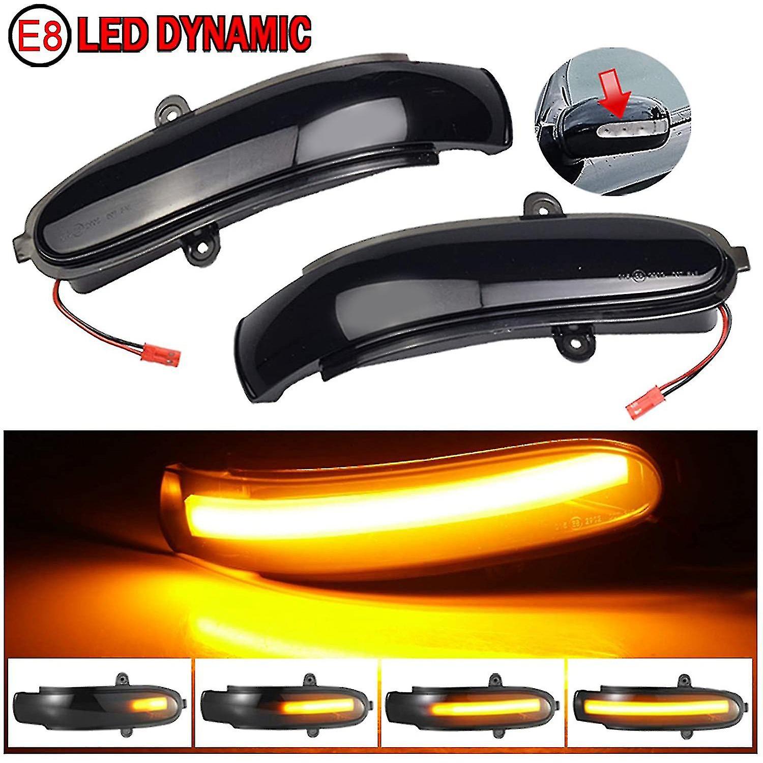 Dynamic Led Rearview Side Mirror Blinker Indicator Light Turn Signal Lamp For C W203 -modell Cl203