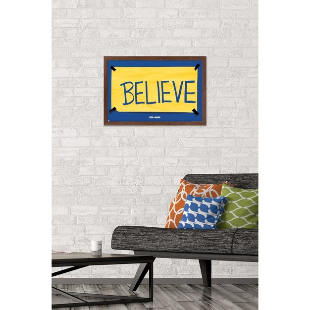 Trends International Ted Lasso Believe Framed Wall Poster Prints