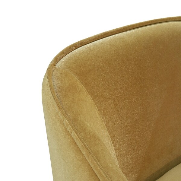 Vianne Velvet/ Acrylic Leg Accent Chair by iNSPIRE Q Bold