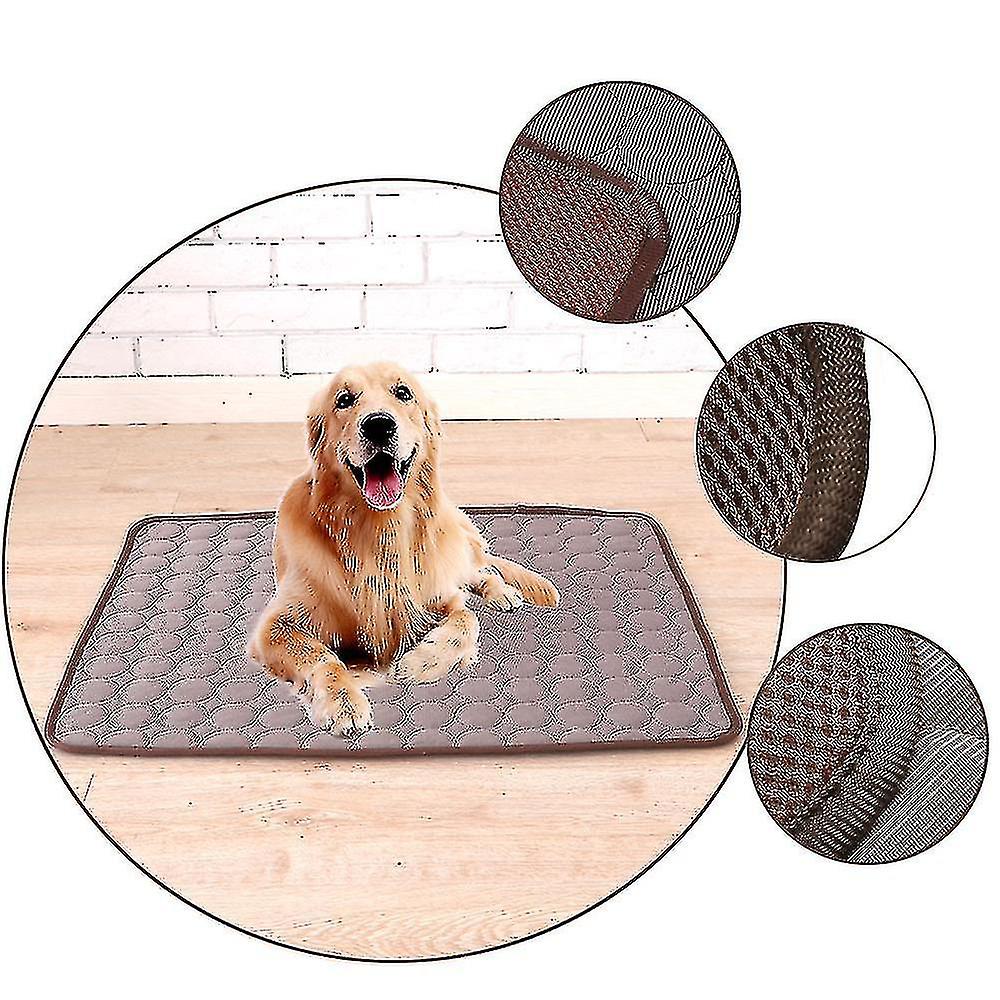 60*50cm Dog Cooling Mat Sleeping Cooling Pad Washable Ice Silk Cool Blanket For Kennel Sofa Bed