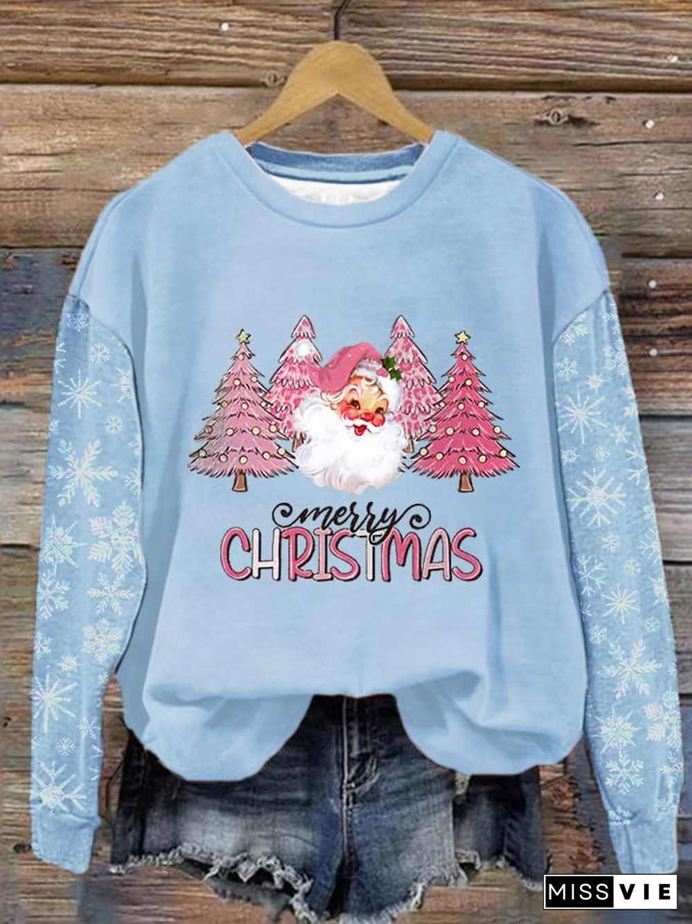 Women's Merry Christmas Print Casual Sweatshirt