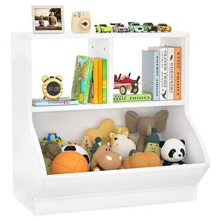 24.6 in. H x 26.4 in. W x 11.8 in. D White Wood 3-Cube Organizer cube-234