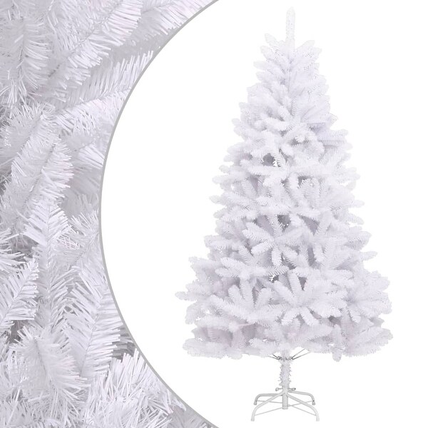 vidaXL Artificial Hinged Christmas Tree with Flocked Snow 94.5