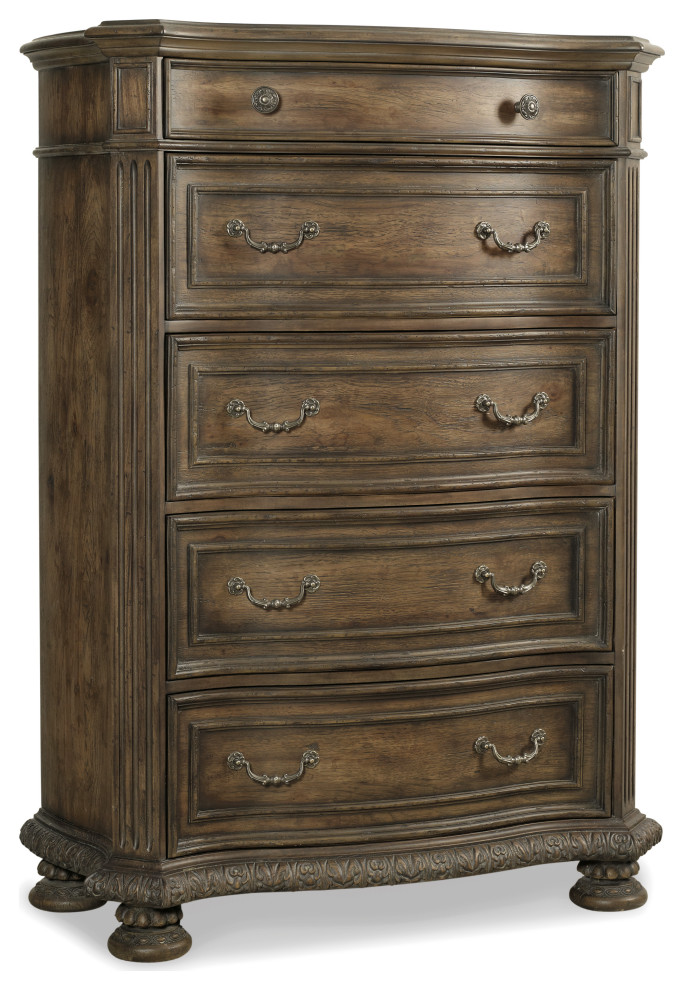 Rhapsody Five Drawer Chest   Traditional   Accent Chests And Cabinets   by Buildcom  Houzz