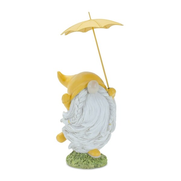 Set of 4 Dancing Gnome Umbrella Christmas Tabletop Figurines 8.25