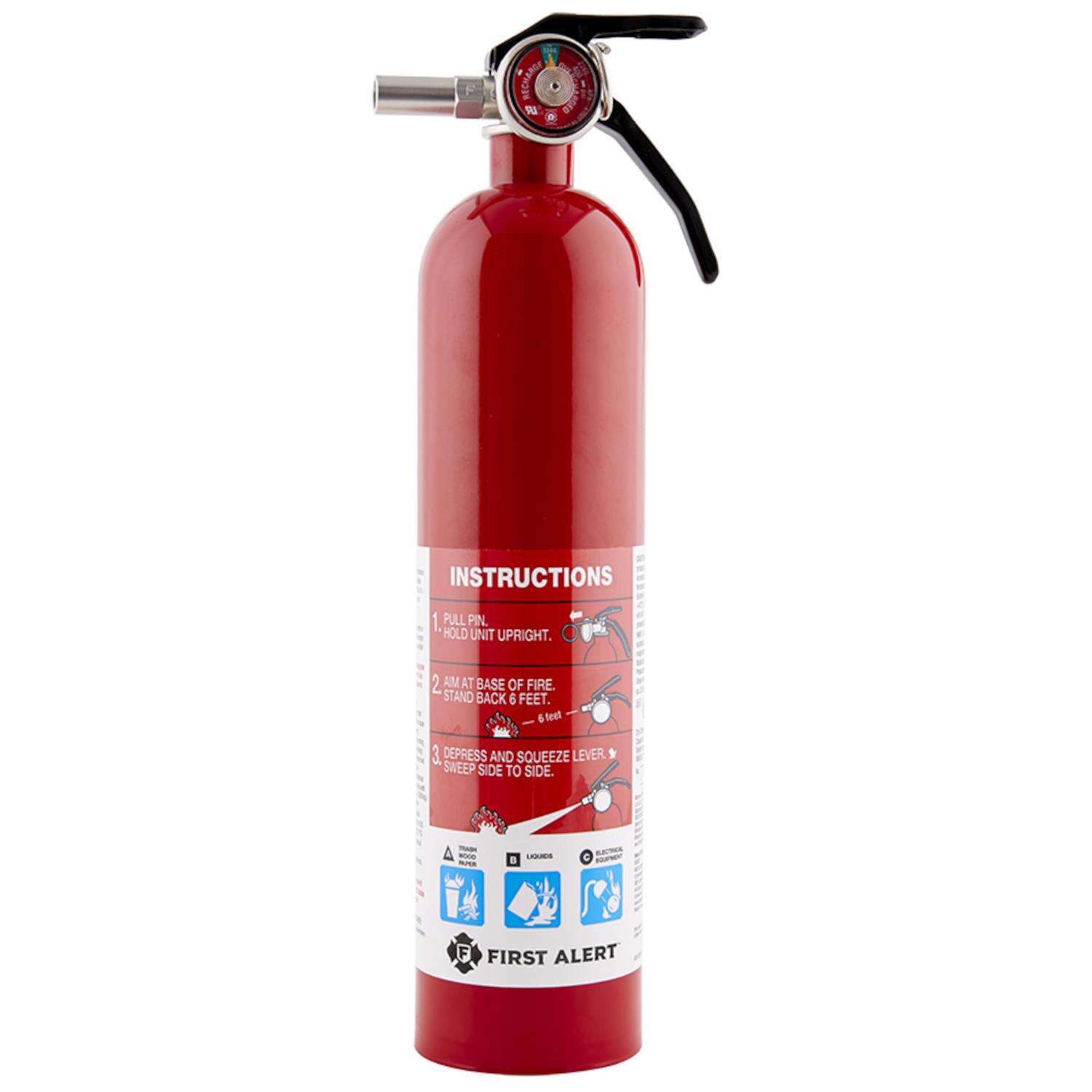 First Alert 2-1/2 lb Fire Extinguisher For Household OSHA/US Coast Guard Agency Approval