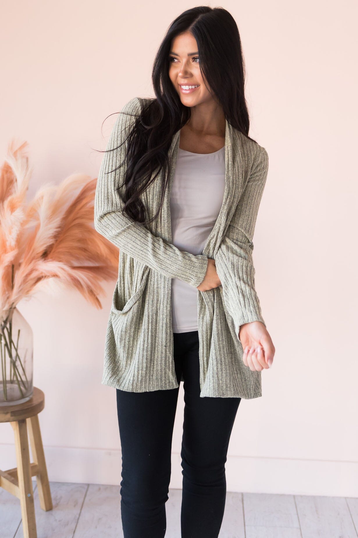 Singing To My Soul Modest Pocket Cardigan