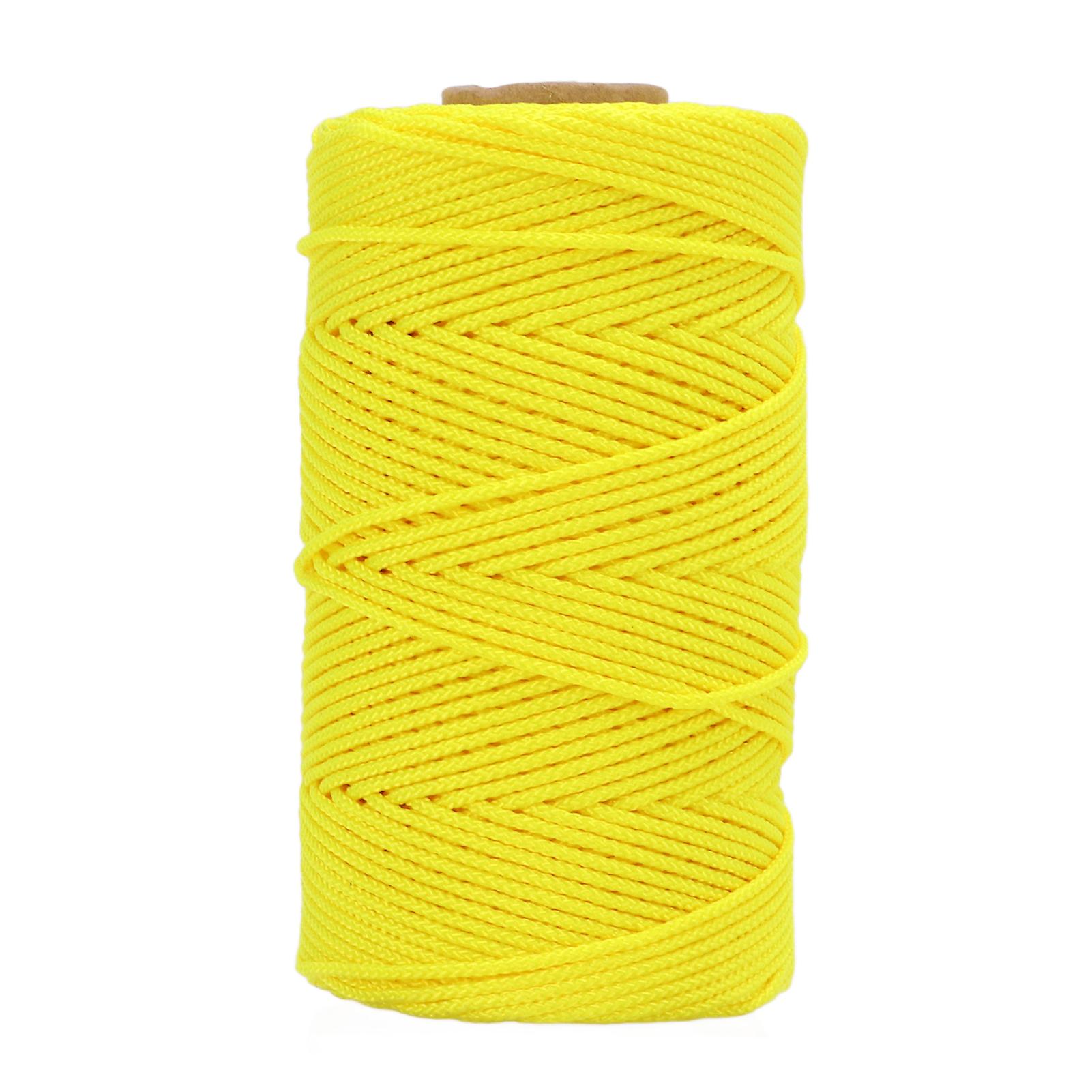 Diving Reel Line Replacement Wearproof Underwater Finger Spool Reel Round Line Fluorescent Yellow83m / 90.8yd