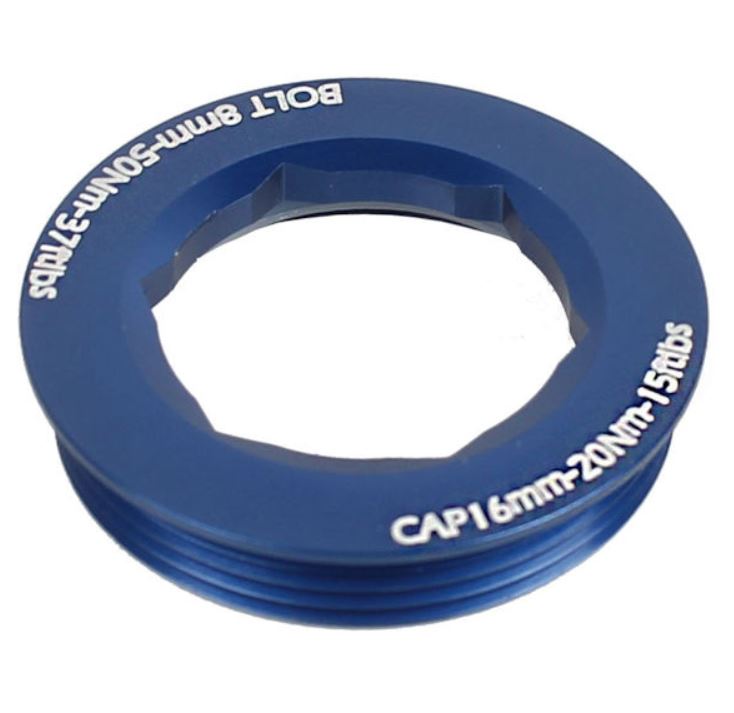 Race Face Cinch XC/AM Puller Cap and Washer Set - Blue