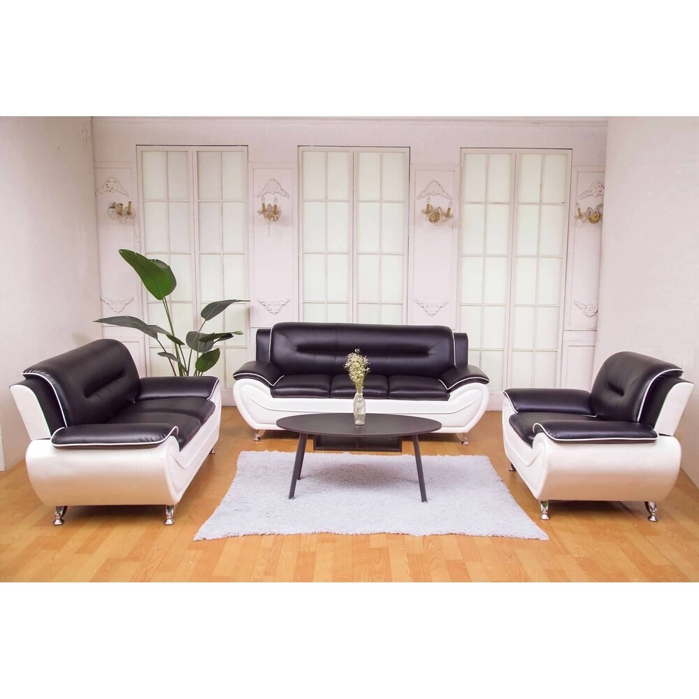 Greatime leatherette sofa and Love seat 2 piece Sets