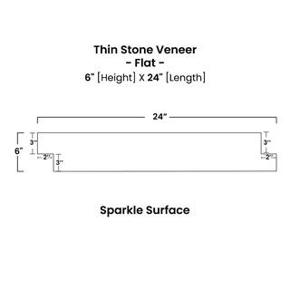 Prestige Stone  Granite Alaska White 6 x 24 in. Natural Stacked Stone Veneer Panel Siding ExteriorInterior Wall Tile (2-Boxes12.84 sq. ft.) TSAL-F-2