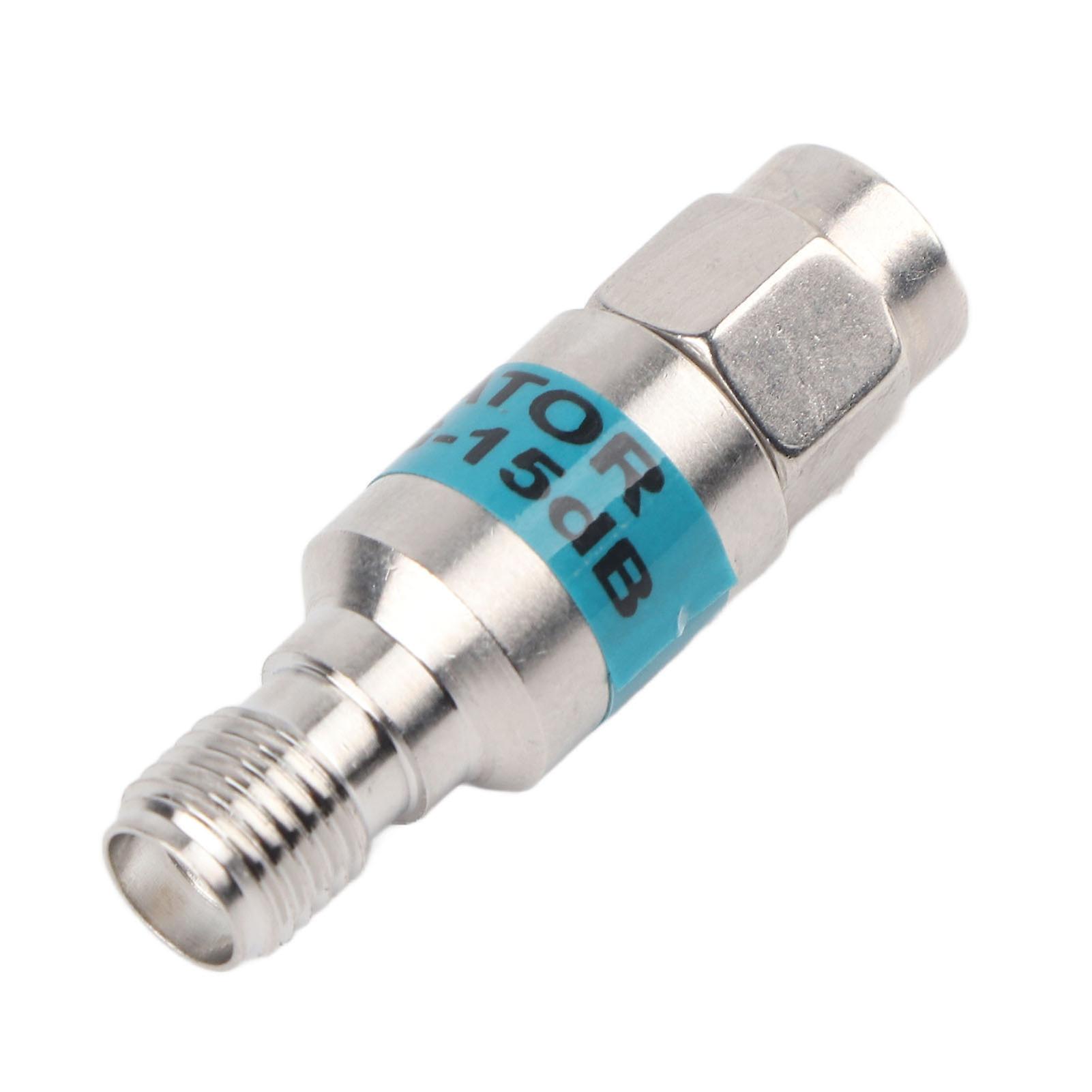 Sma-jk Male To Female Rf Coaxial Attenuator 2w 6ghz 50 1-30db (15db)