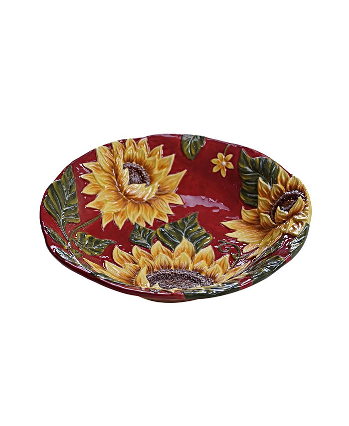 Certified International Sunset Sunflower Serving Bowl