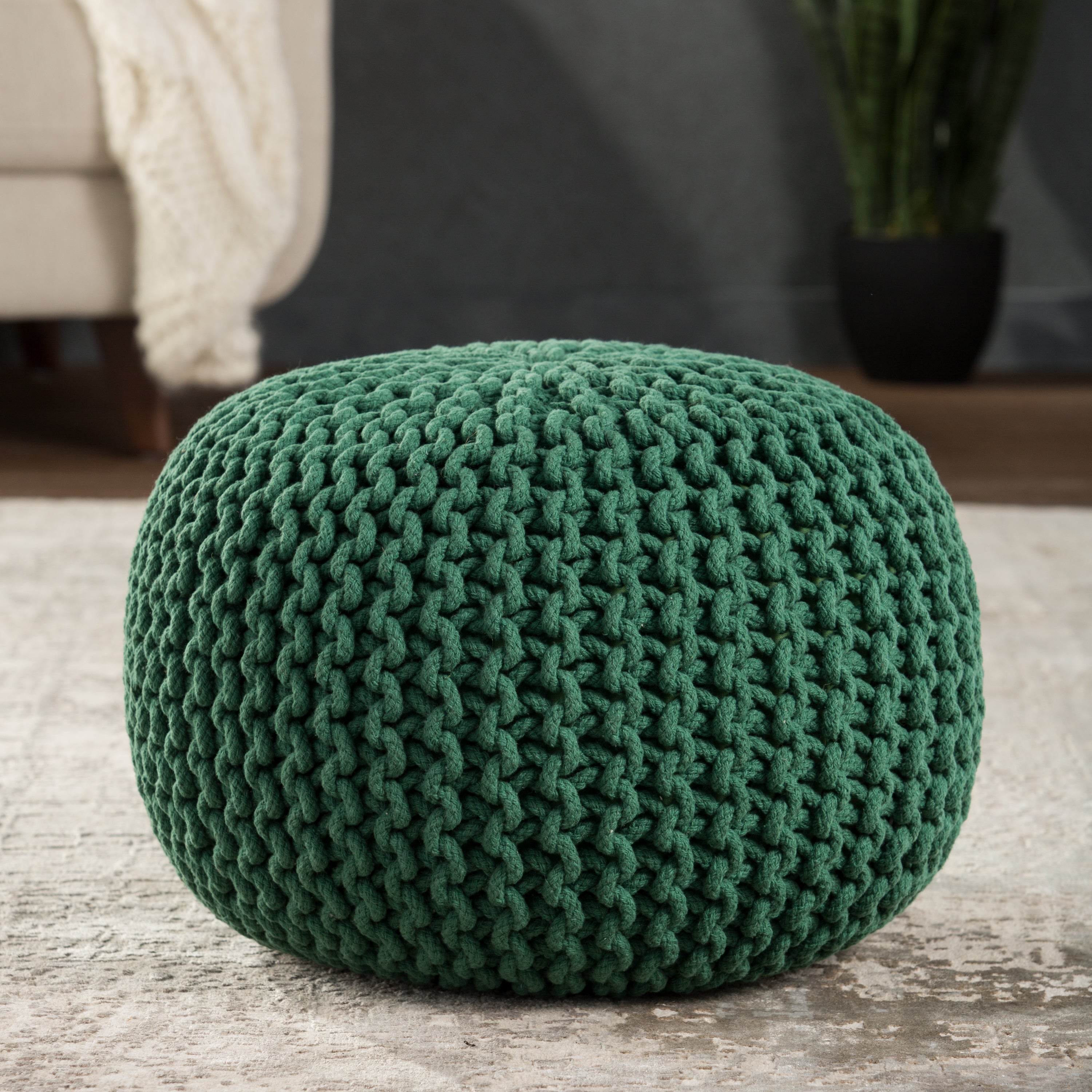 Spectrum Pouf Green Pouf