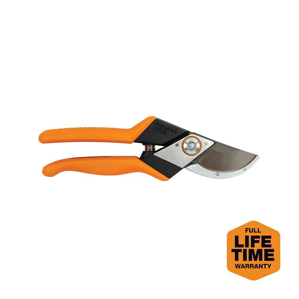 Fiskars Pro 1 in. Cut Capacity Steel High Carbon Blade with SoftGrip Handle Hand Pruning Shears 394951-1002