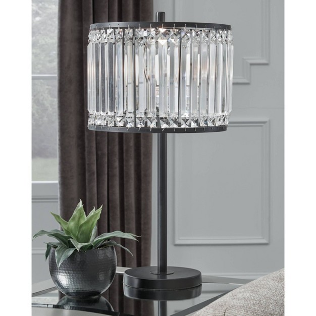 Gracella Metal Table Lamp Black Signature Design By Ashley