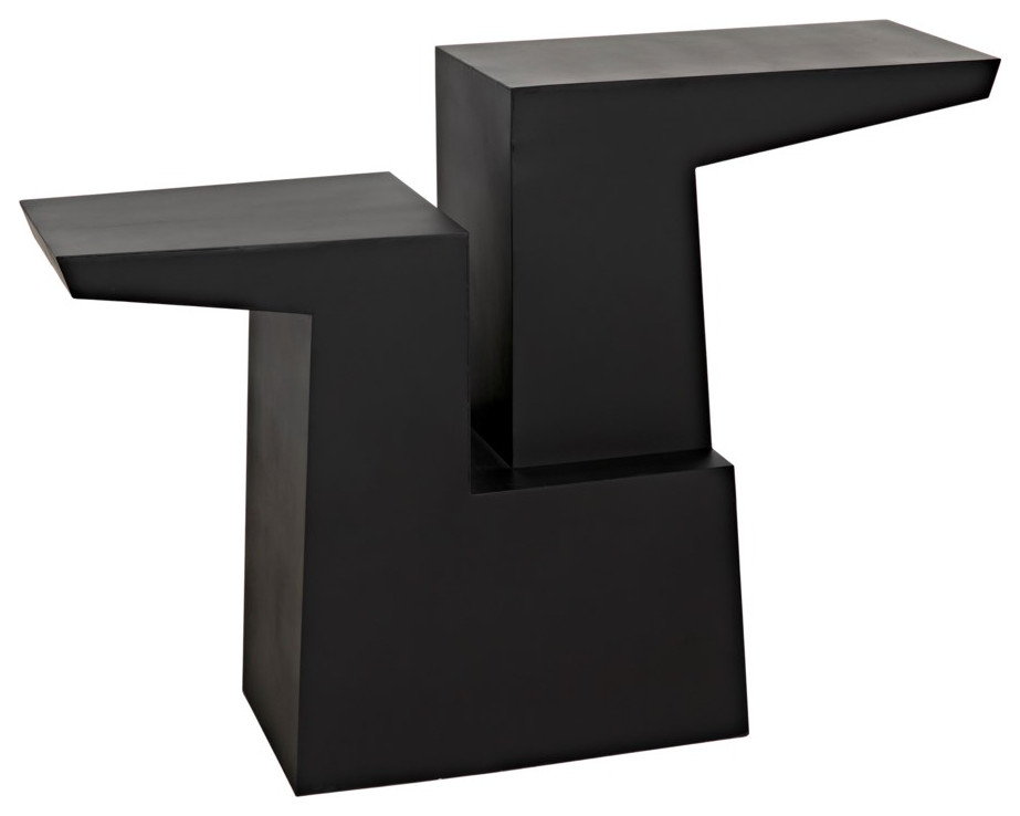 NOIR Furniture   Jazz Console  Black Metal   GCON369MTB   Industrial   Console Tables   by HedgeApple  Houzz