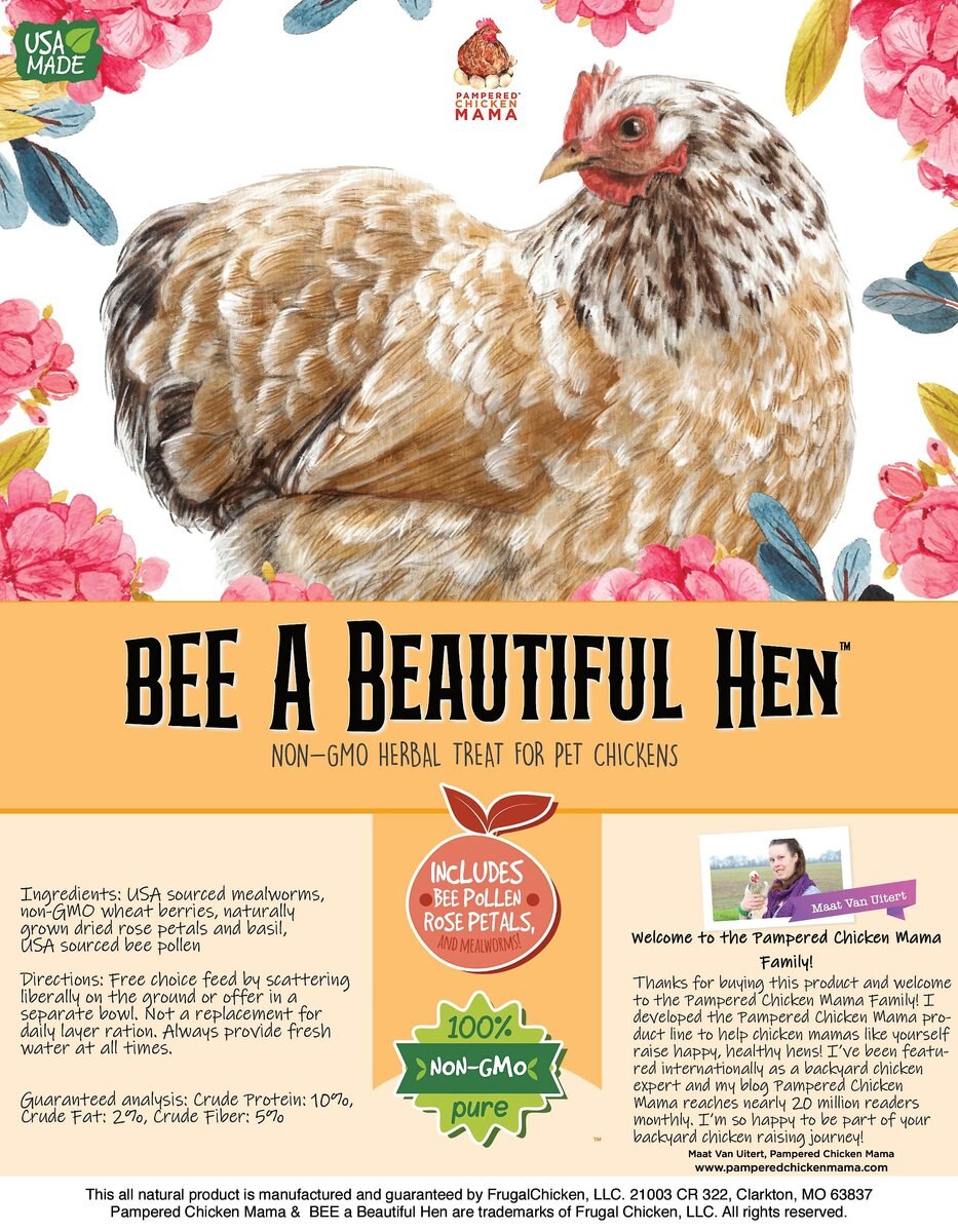 Pampered Chicken Mama BEE A Beautiful Hen Chicken Treats