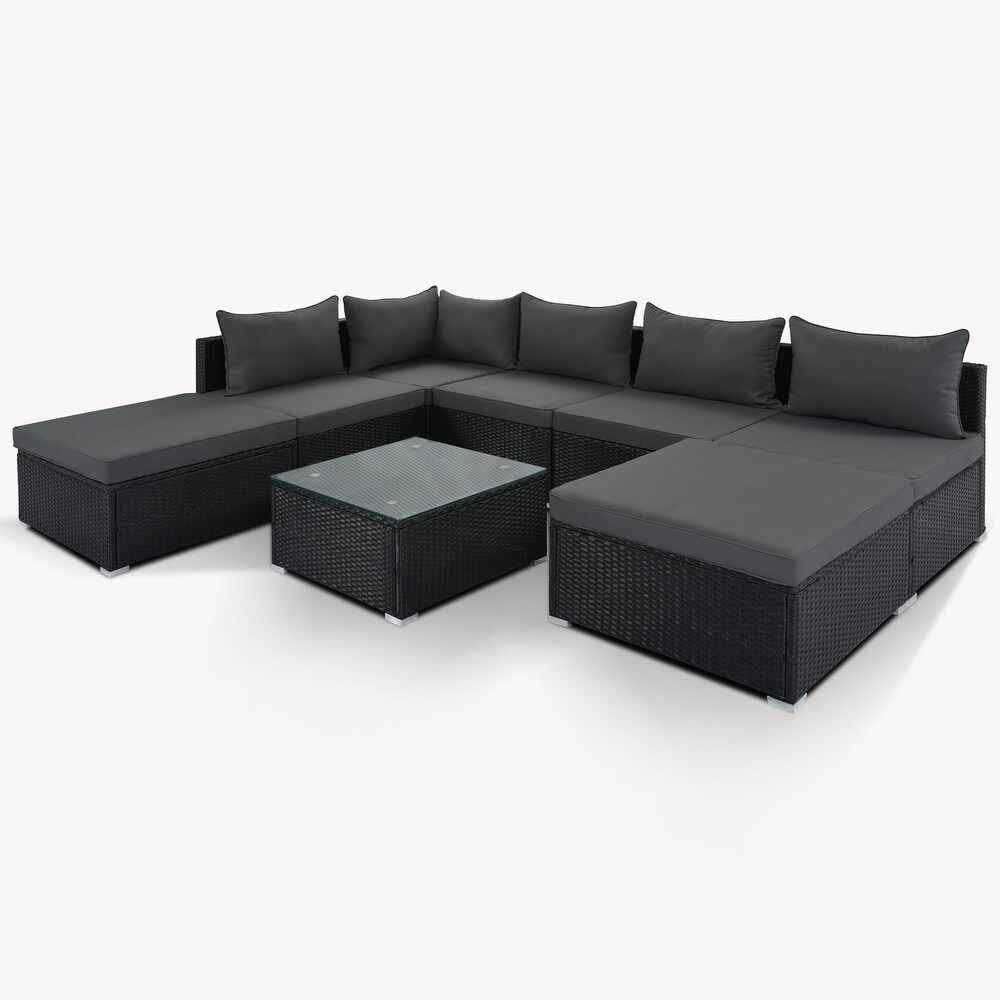 8 Pieces Outdoor Patio Furniture Sets