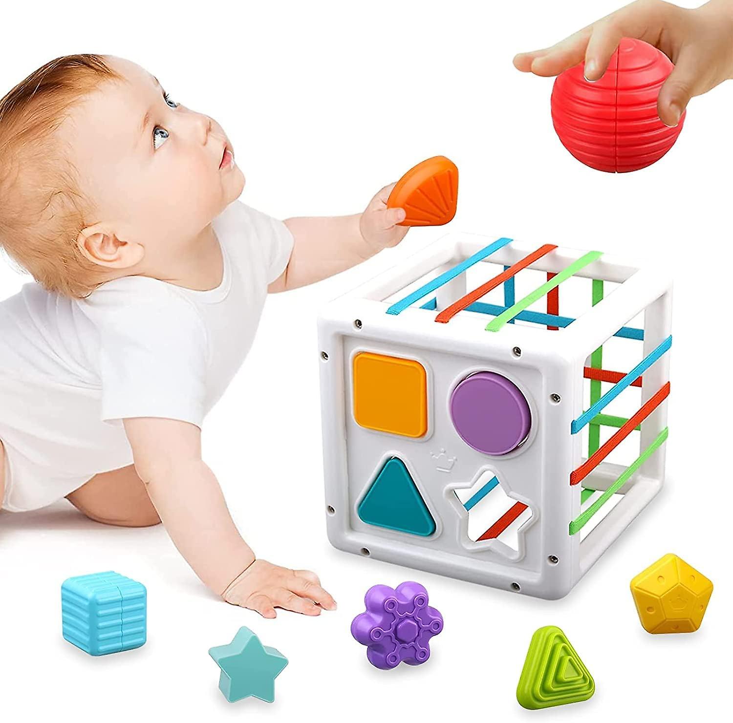 Baby Toys For 12-18 Months Boys Girls， Baby Sensory Toys For 6 Months Plus， Baby Shape Sorter Toys For 6-12 Months， 1st Birthday Gifts For Boys Girls，