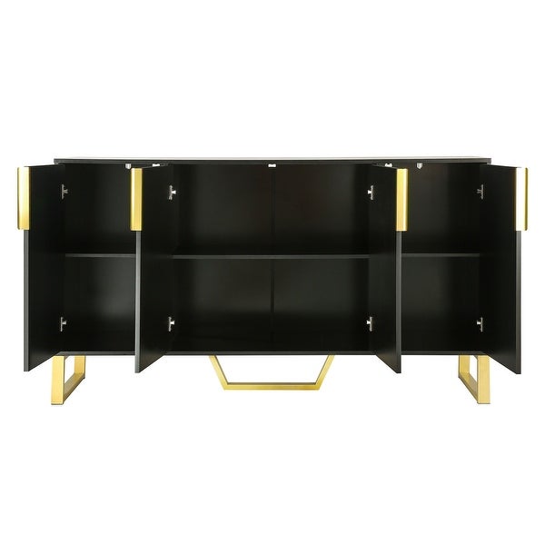 Sideboard with Four Doors and Adjustable Shelves