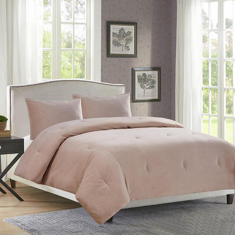 Heathered Velvet 3-piece Comforter Set