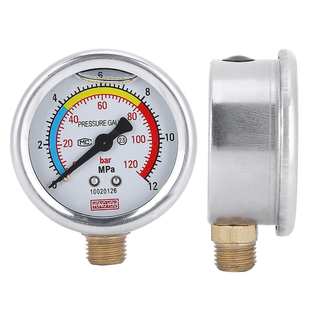 Oilimmersed Fit For 30 / 40 / 60 Type Pump G1/4 Pressure Gauge Dn8 Agricultural Supplies