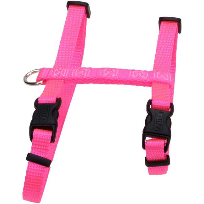 0.37 in. Adjustable Nylon Cat Harness - Figure Hand#44; Neon Pink