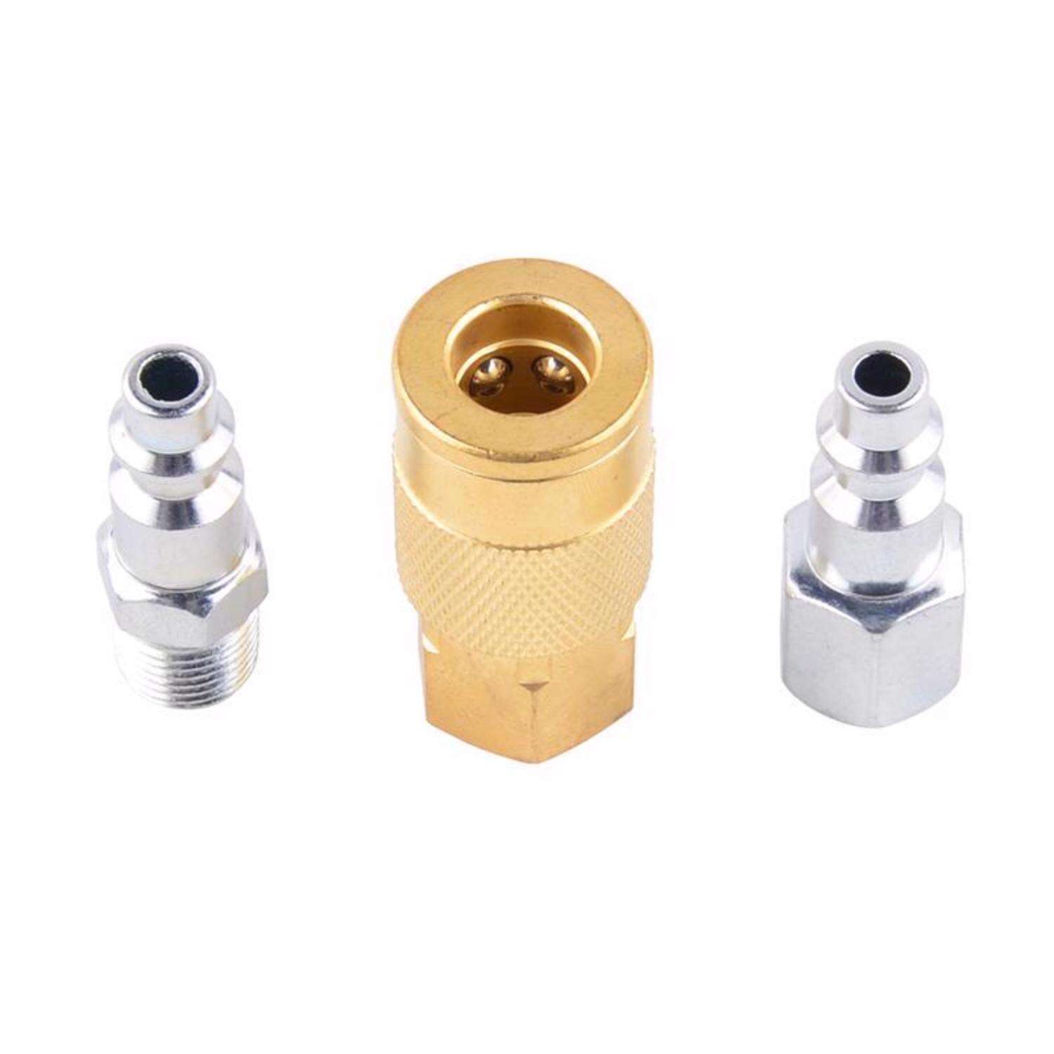 Craftsman Brass/Steel Industrial Air Coupler and Plug Set 1/4 in. 3 pc