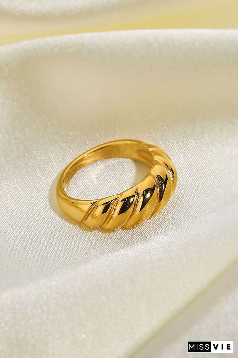 18K Gold Titanium Steel Rings MOQ 5pcs