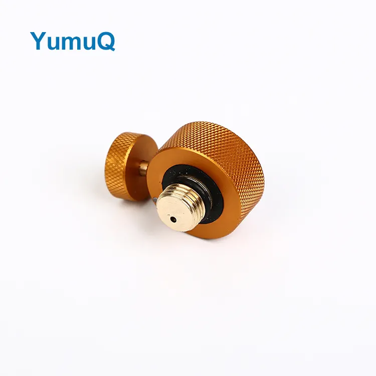 YumuQ Stainless Steel + Copper Camping Gas Refill Adapter Filling Butane Canister For Outdoor Hiking Equipment Propane