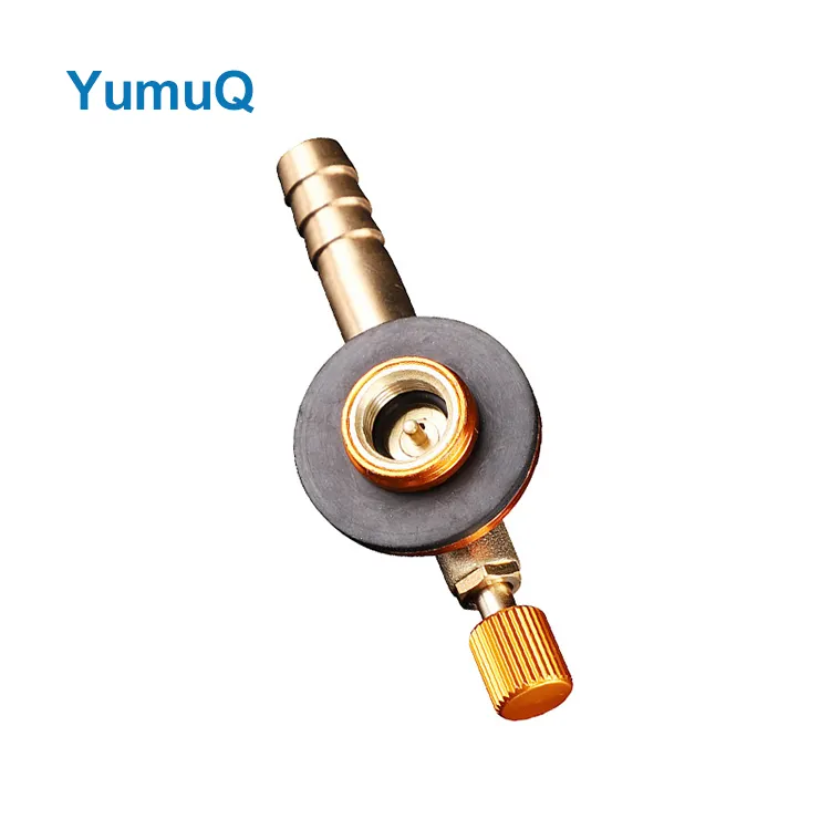 YumuQ Stainless Steel + Copper Camping Canister  Convertor Shifter Refill  Gas Adapter For Outdoor Travel Hiking