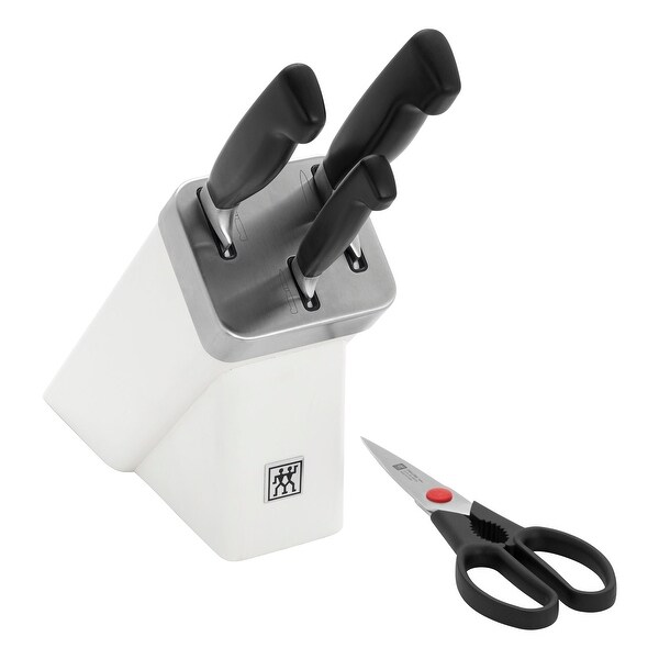 ZWILLING Four Star 5-pc Compact Self-Sharpening Knife Block Set