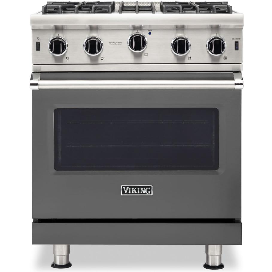 Viking 30-inch, 4.0 cu.ft. Freestanding Gas Range with Convection Technology VGIC5302-4BDG