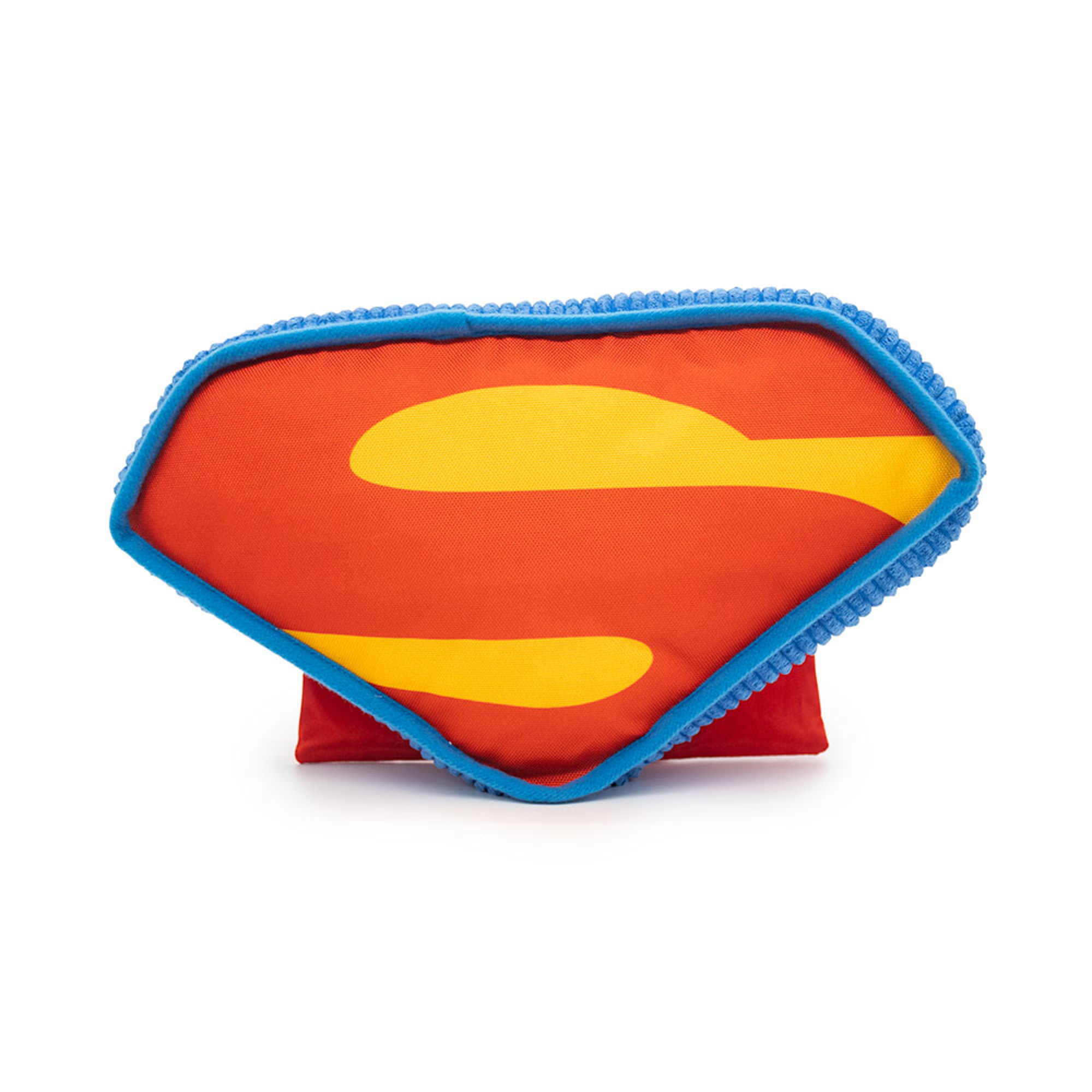 Buckle-Down DC Comics League of Super Pets Superman Krypto The Super Dog Logo with Cape Plush Squeaker Dog Toy， Large