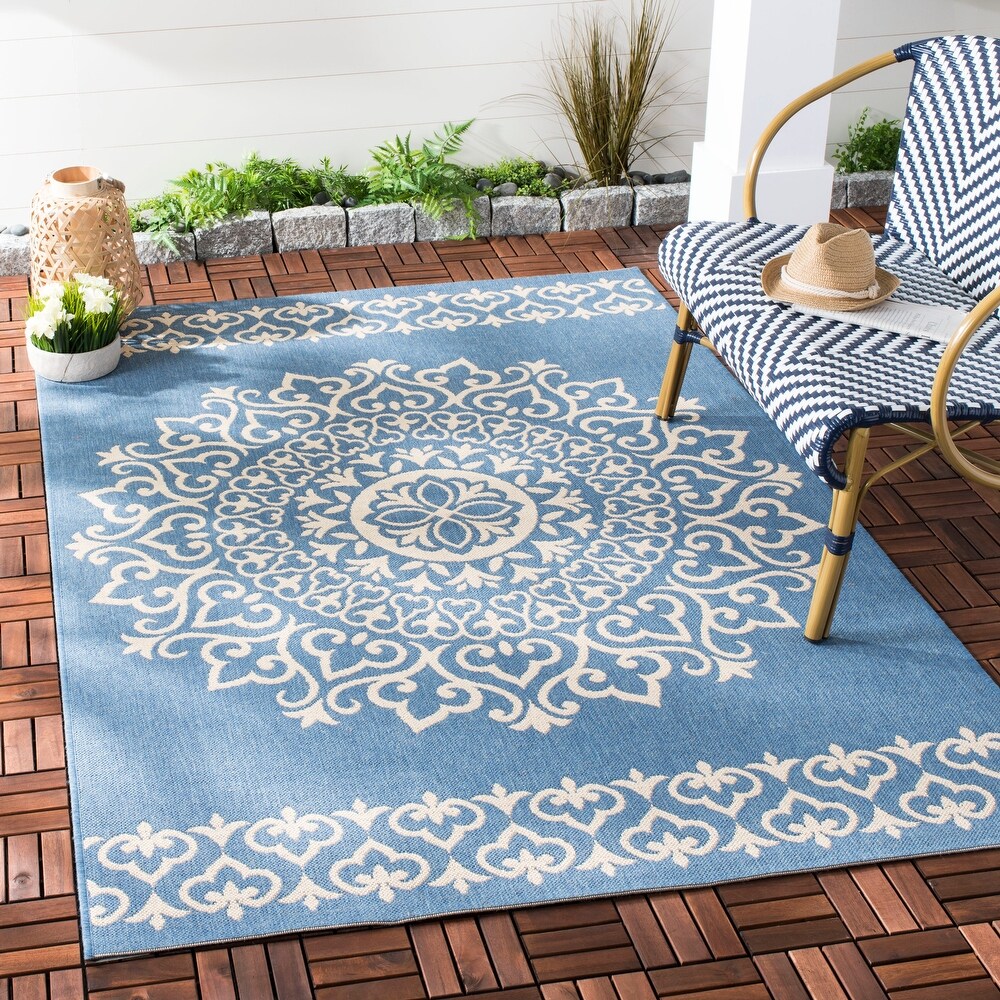 SAFAVIEH Beach House Adelle Indoor/ Outdoor Waterproof Patio Backyard Rug