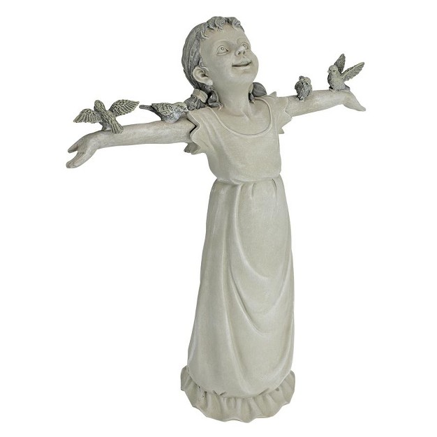 Design Toscano Basking In God x27 s Glory Little Girl Statue Medium