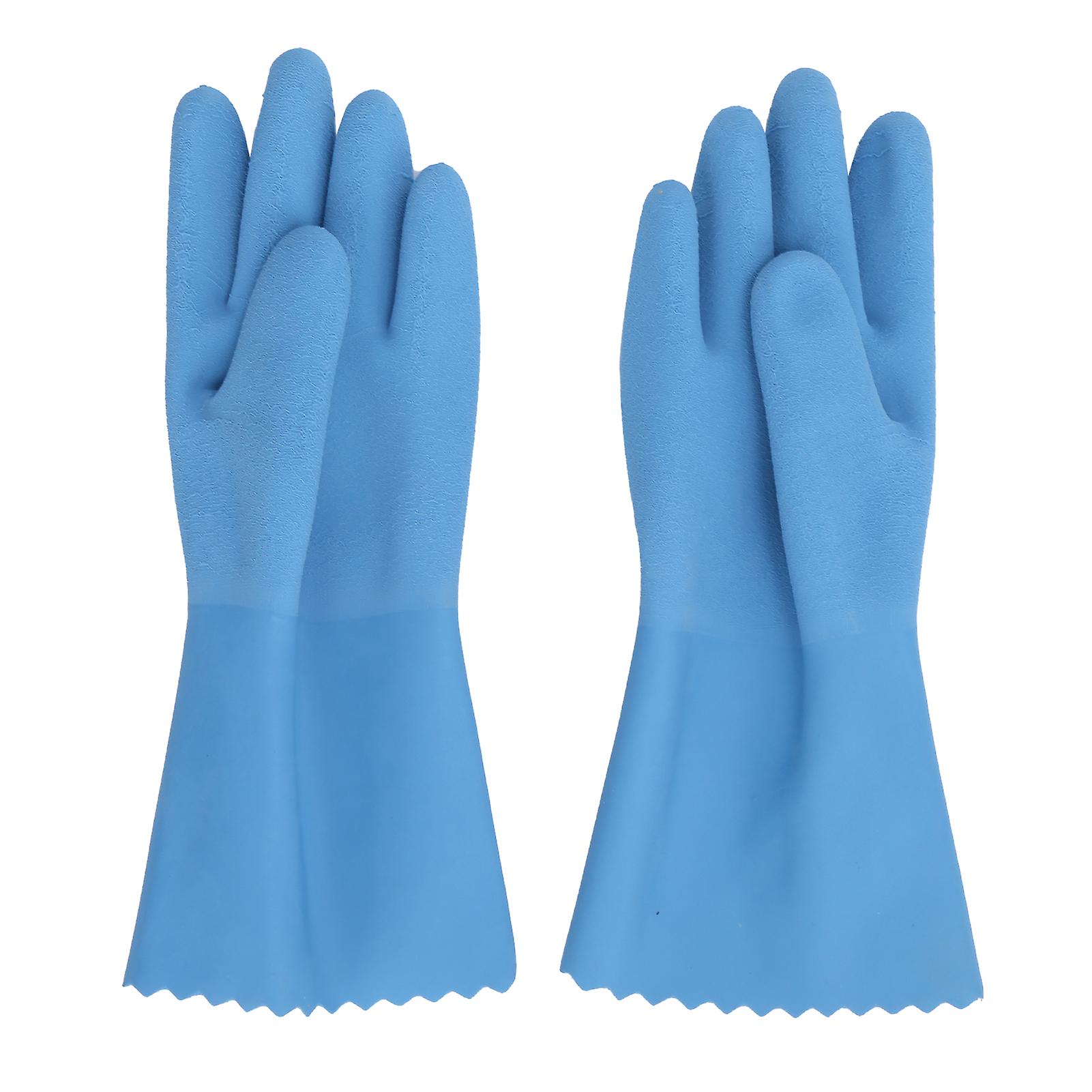 Pair Natural Rubber Gloves High Temperature Corrosion Wear Resistant Thicken Nonslip Antichemicalm