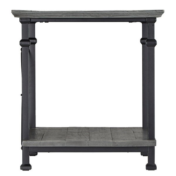 Myra Vintage Industrial Modern Rustic End Table by iNSPIRE Q Classic