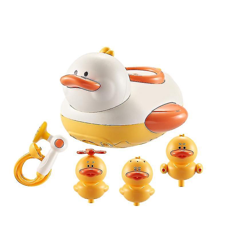 Electric Duck Bath Toy   Baby Bath Toys For Toddlers， Electric Shower Sprayer With 3 Ducks Water Spray